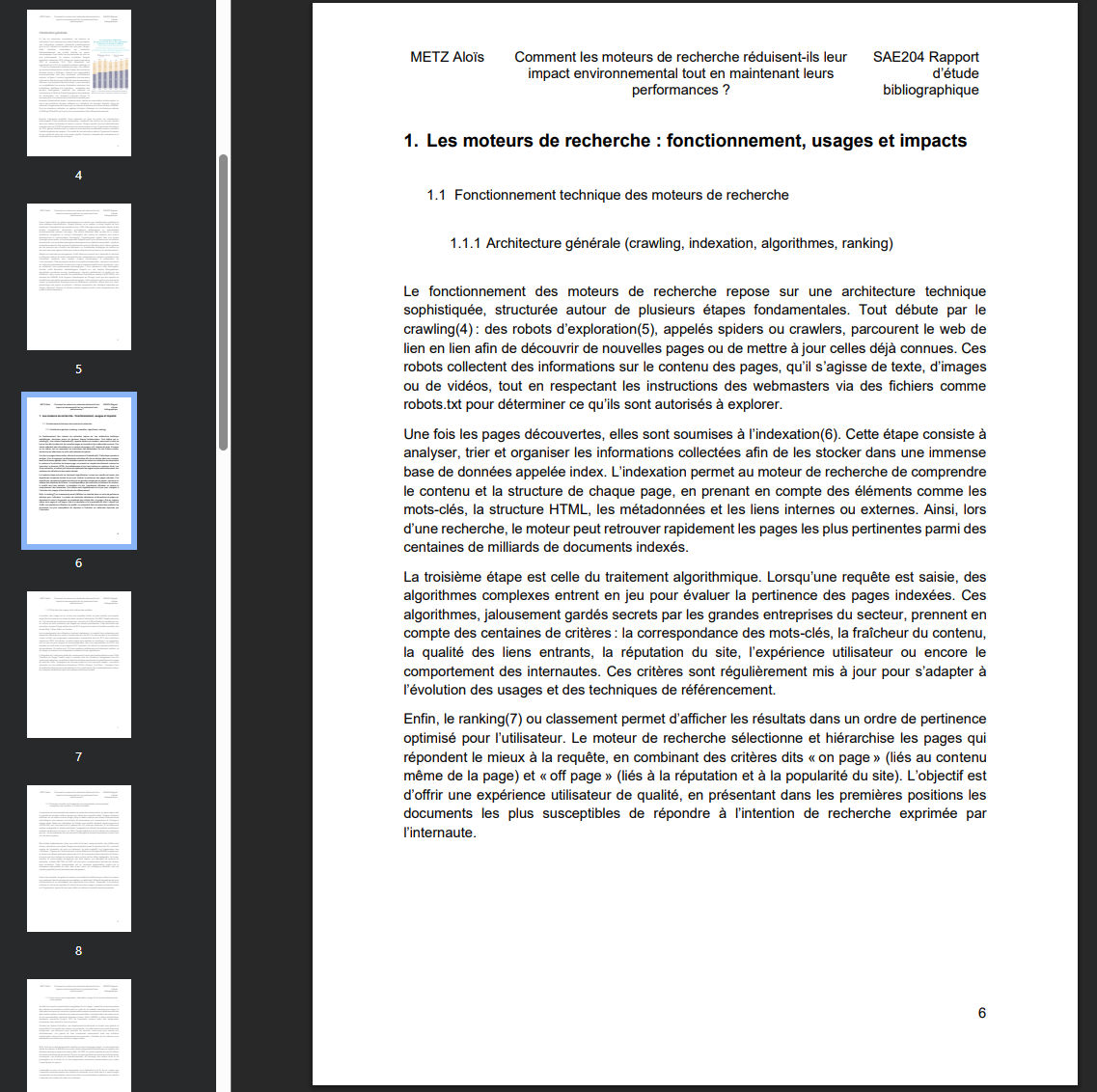 Rapport d'étude bibliographique
